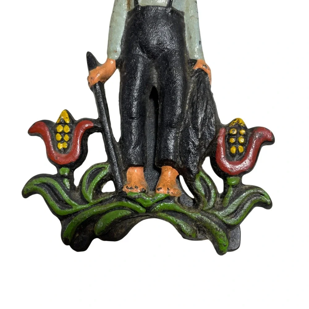 Vintage Amish Farmer Wall Plaque Letter Holder‎ Cast Iron WIlton Products